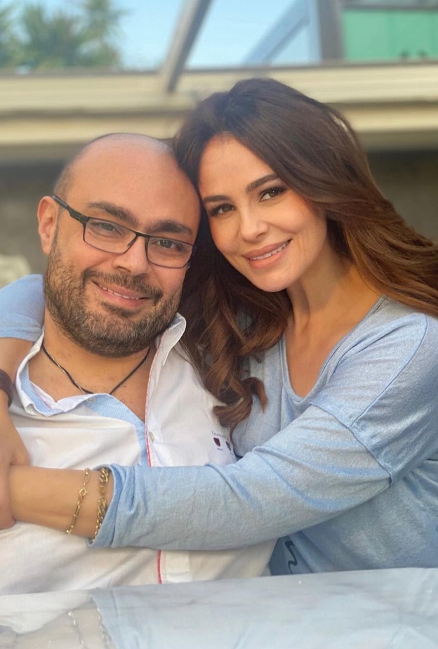 كارول سماحة مع زوجها