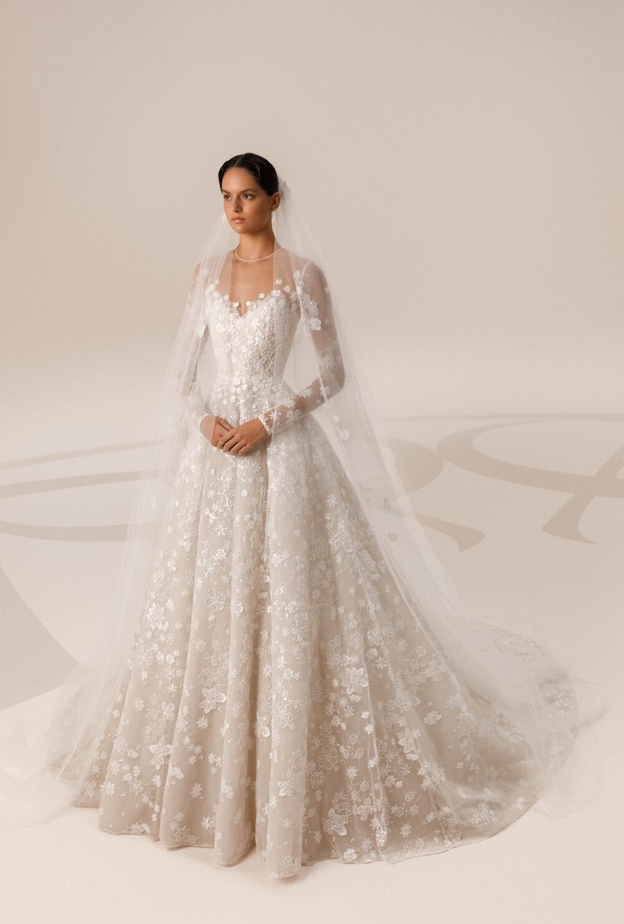 الدانتيل ملك أقمشة فساتين الزفاف