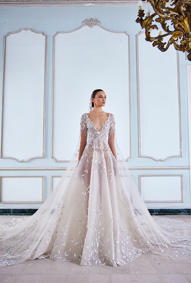 تطريزات فستان زفاف جورج حبيقة