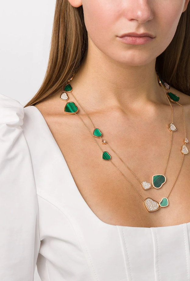 موديلات سلاسل ذهب طويلة لاطلالة العباءة في شهر رمضان