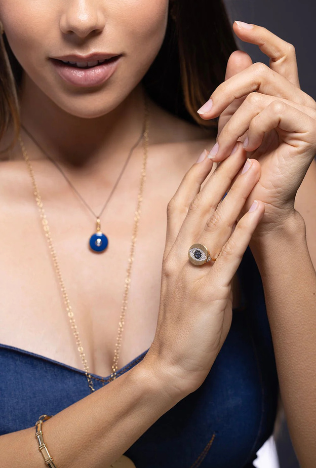 خاتم من DEVON WOODHILL-Evil Eye Signet 