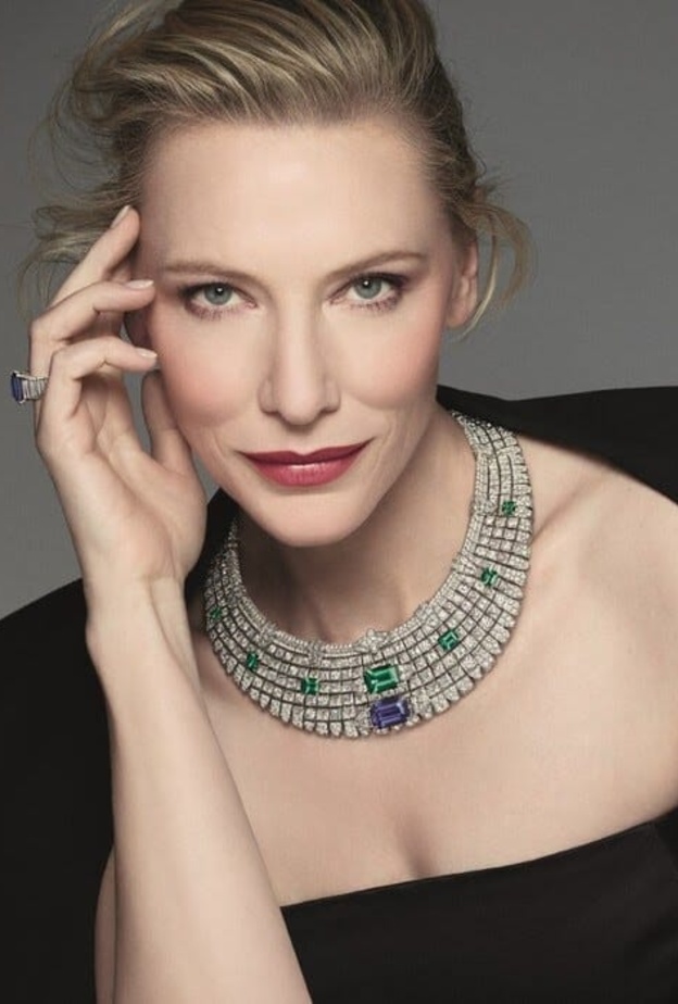 مجوهرات كيت بلانشيت Cate Blanchett.. قطع مليئة بالفخامة على السجادة الحمراء