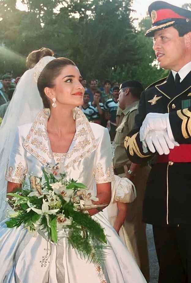 قبل  حفل الزفاف.. أجمل الصور من زفاف الملك عبدالله والملكة رانيا