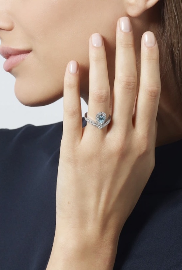 خواتم أحجار كريمة للنساء مناسبة للأعراس الصيفية