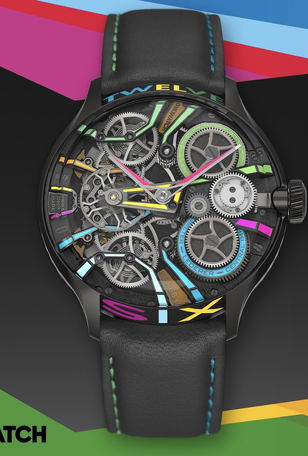 ساعة عصرية بميناء ملوّن من Lederer تناسب إطلالاتك الرياضية