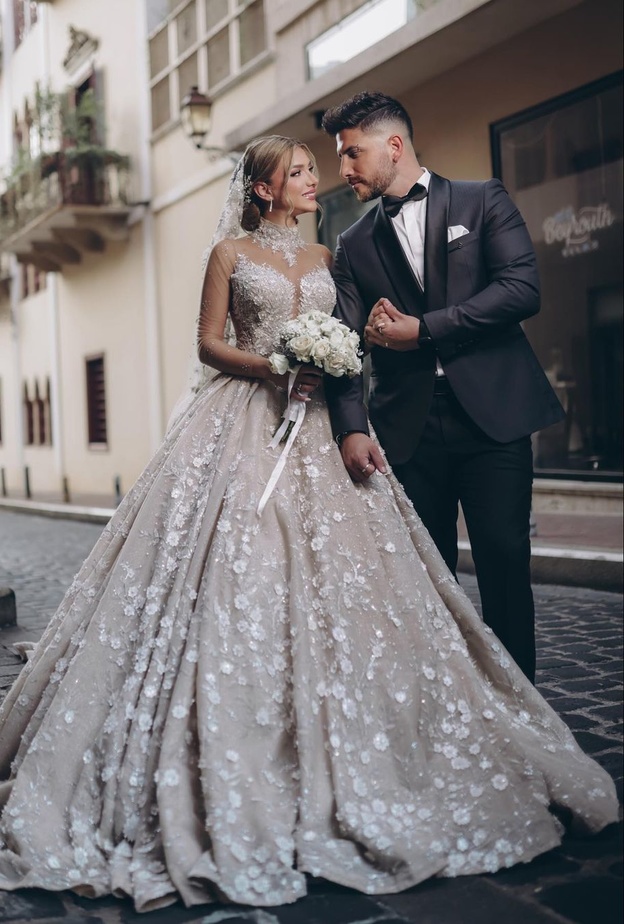 مارك حاتم خلال حفل زفافه