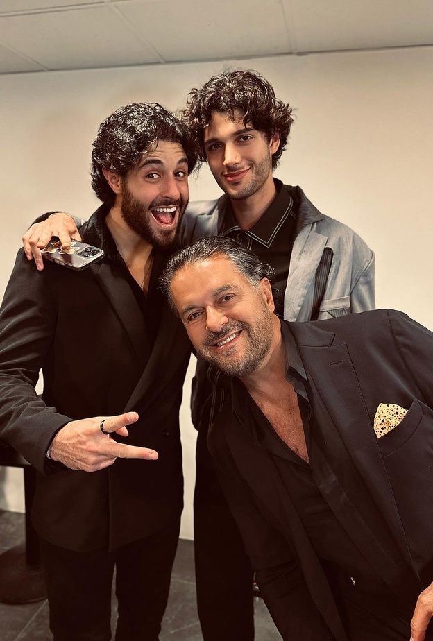 راغب علامة مع أبنائه