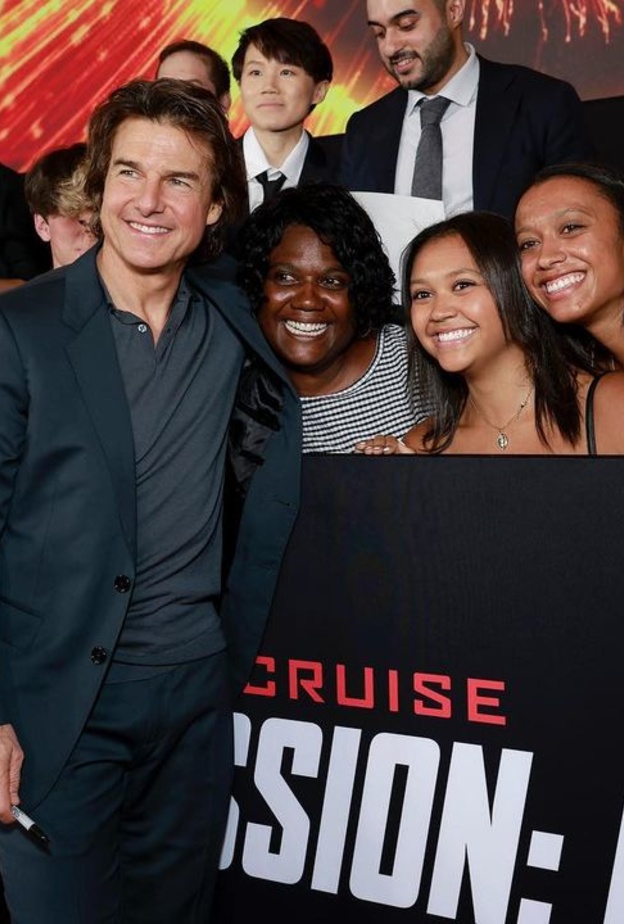 توم كروز في عرض Mission impossible 7