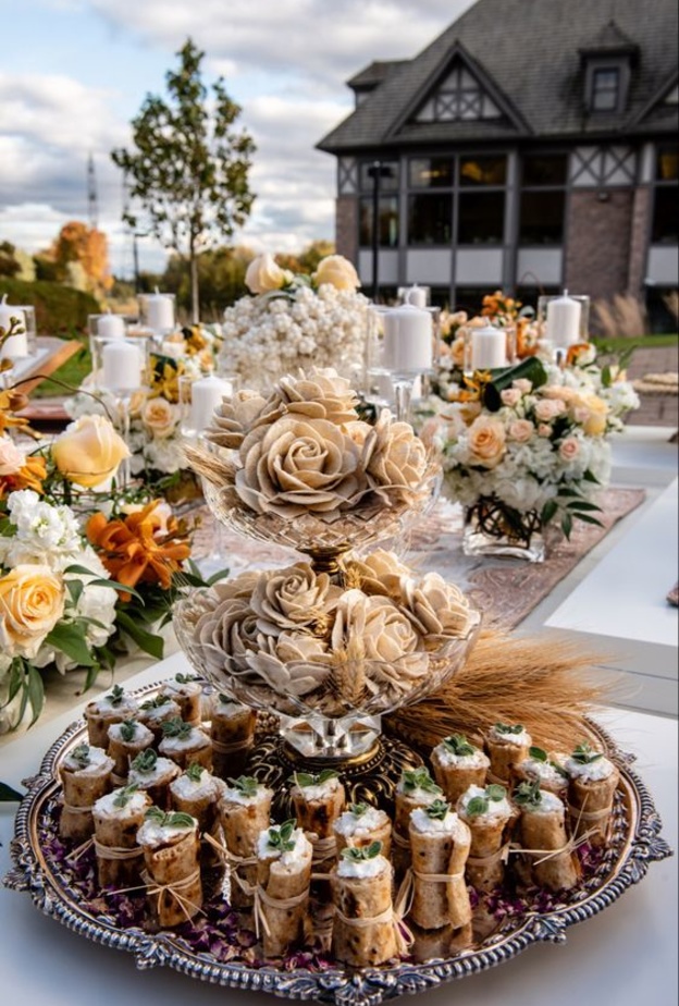 أنواع بوفيه الزفاف