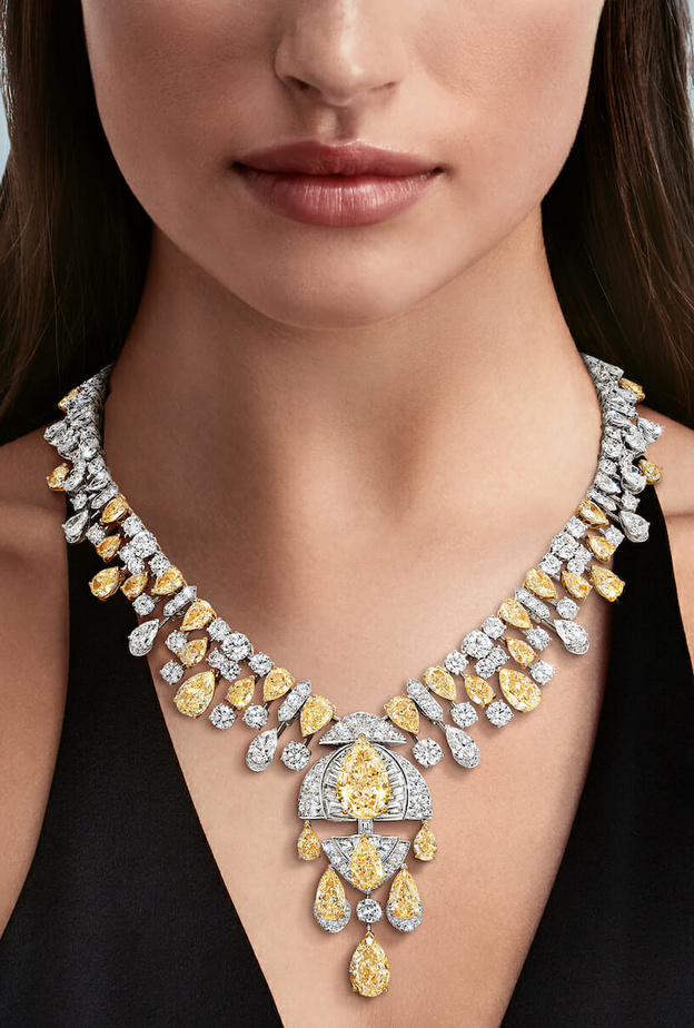 تألقي بفخامة مجوهرات الماس الأصفر