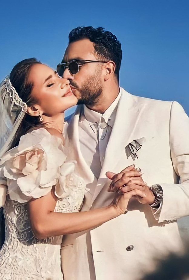 نيللي كريم احتفلت بزفافها في اغسطس 2021