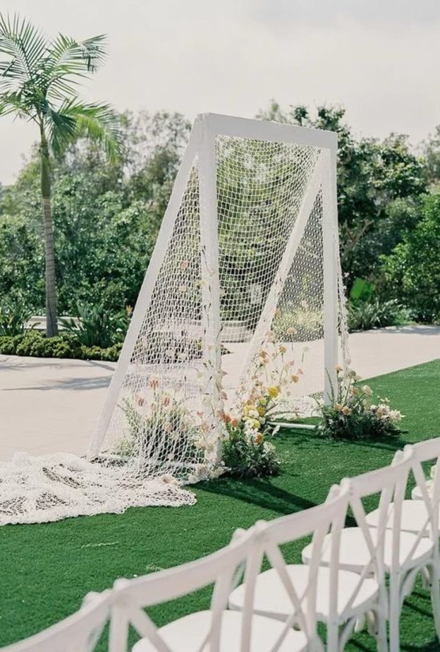 أجدد الأفكار الرائعة  لحفلات الزفاف لمحبي الرياضة