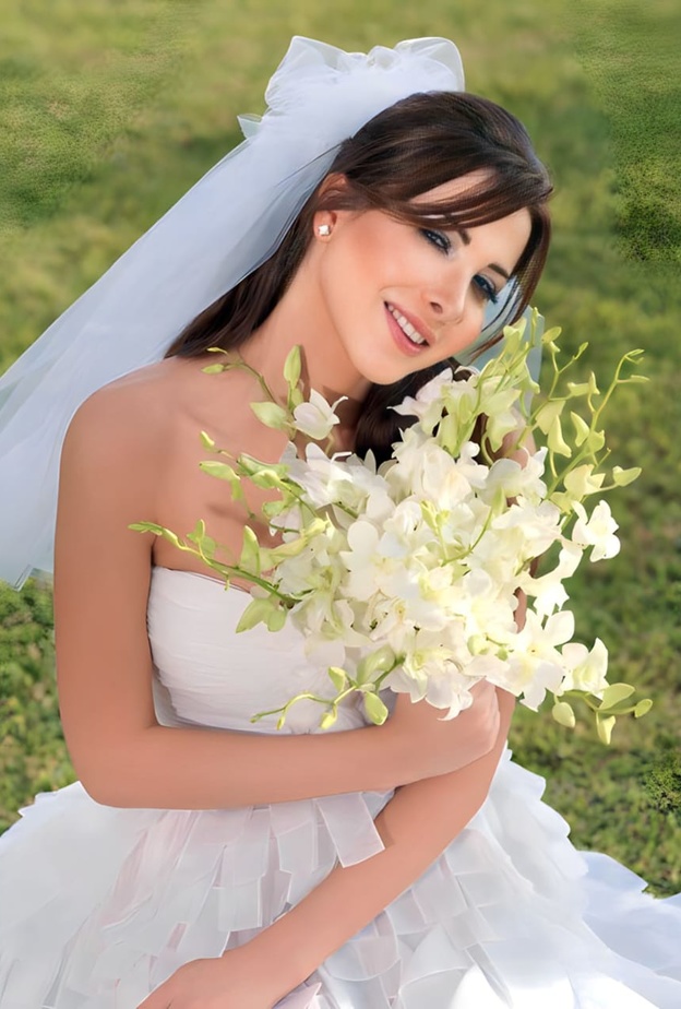 احتفلت الفنانة نانسي عجرم بزفافها في عام 2008