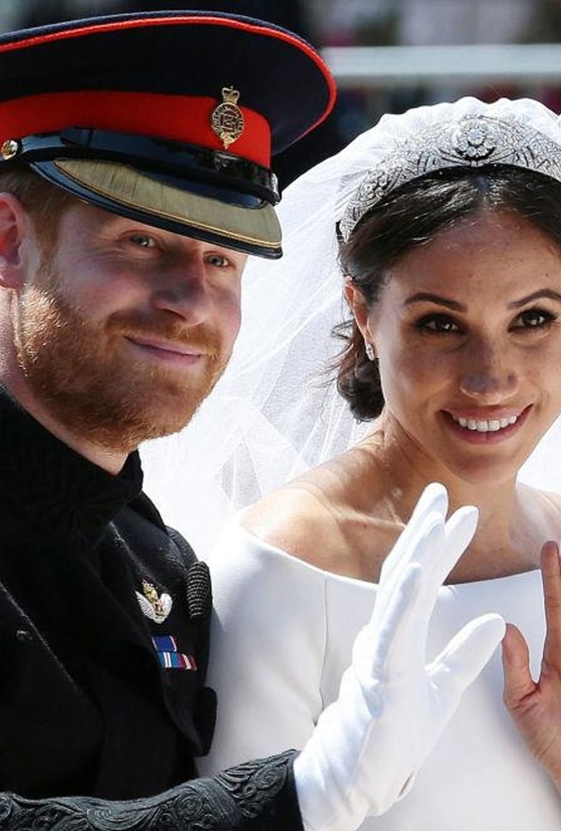 الامير هاري وميغان في يوم الزفاف