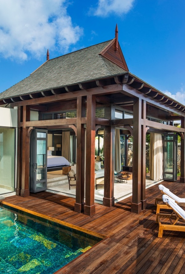 فيلا الشاطئ الكبيرة الفاخرة في منتجع JW ماريوت موريشيوس لعطلة لا مثيل لها 