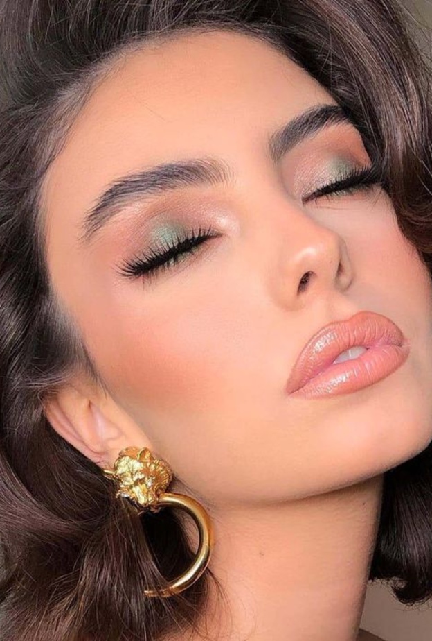 المكياج الأخضر للعروس لإطلالة جذابة ومن وحي اليوم الوطني السعودي