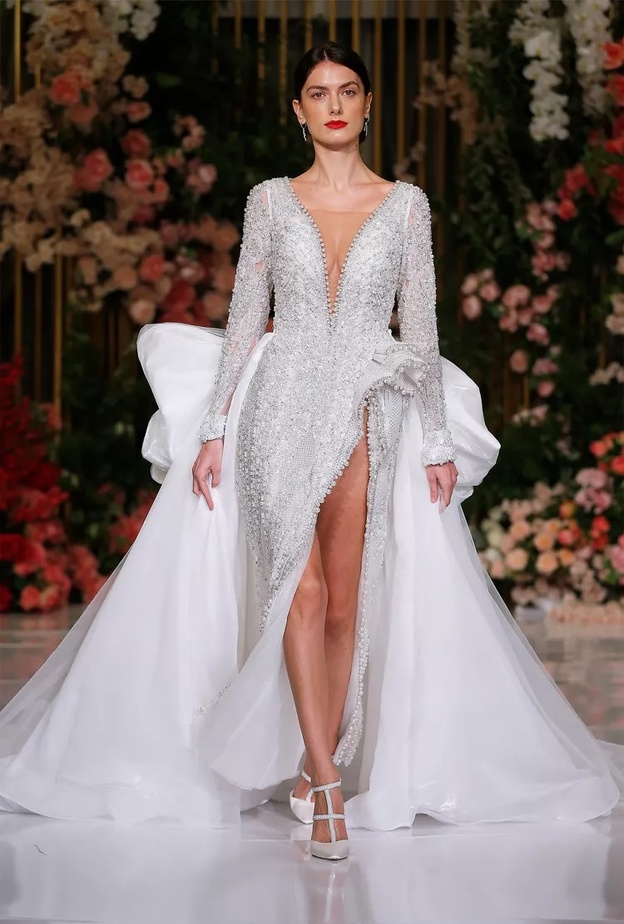 احدث موديلات فساتين زفاف للعروس الجريئة