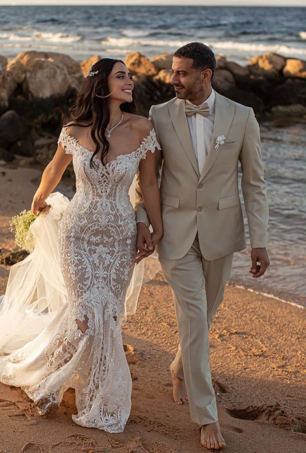 محمد فراج وبسنت شوقي- انستغرام محمد