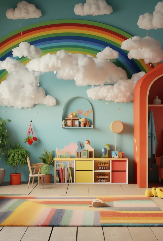 ديكورات حوائط مبهجة لغرف الأطفال