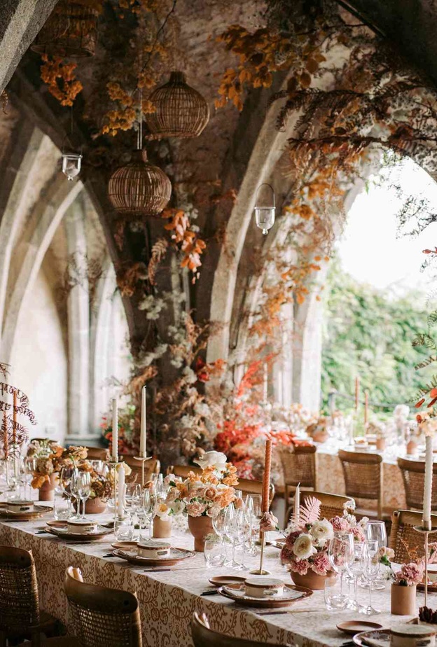 ألوان أعراس ترابية من ديكورات اعراس 2023