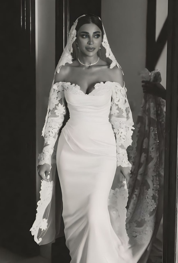 العنود سعود خلال حفل زفافها