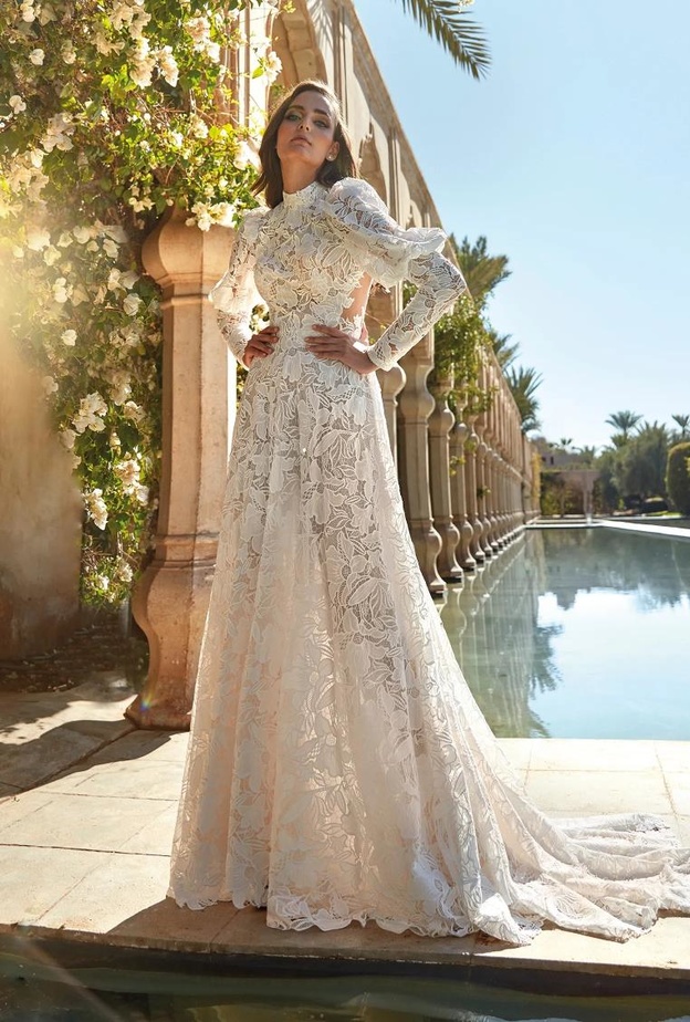 فساتين زفاف بوهيمية@pronovias