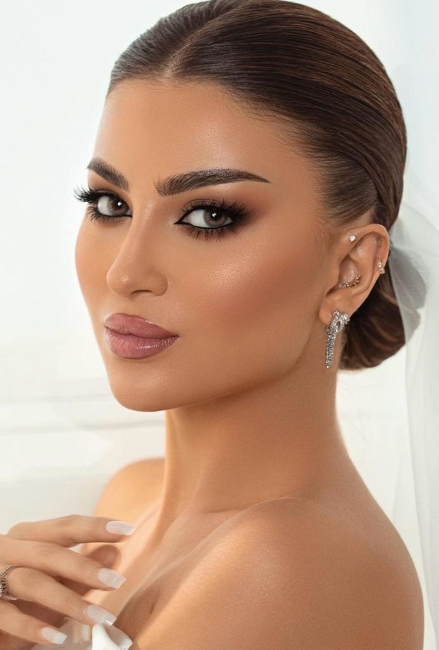مكياج عروس من خبيره المكياج السعودية معاني المجراد