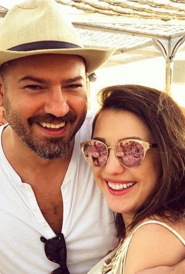 كندة علوش مع زوجها في اسوان خلال شهر العسل