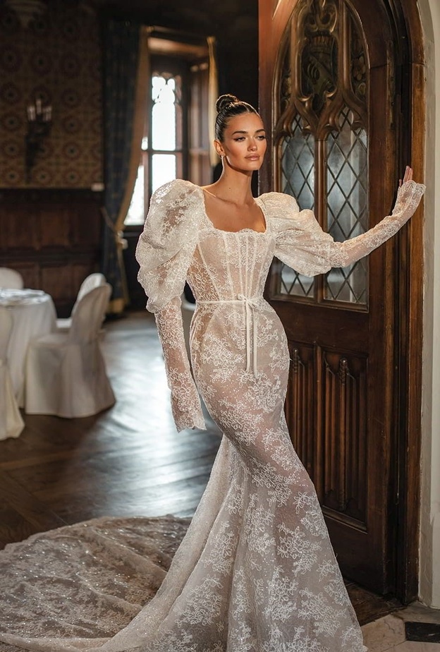  فساتين زفاف أنيقة بأكمام طويلة لعروس الشتاء