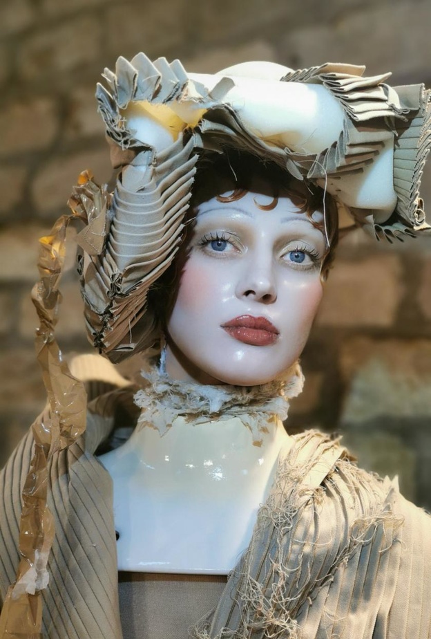 حواجب جريئة بأقواس رفيعة في عرض أزياء Maison Margiela