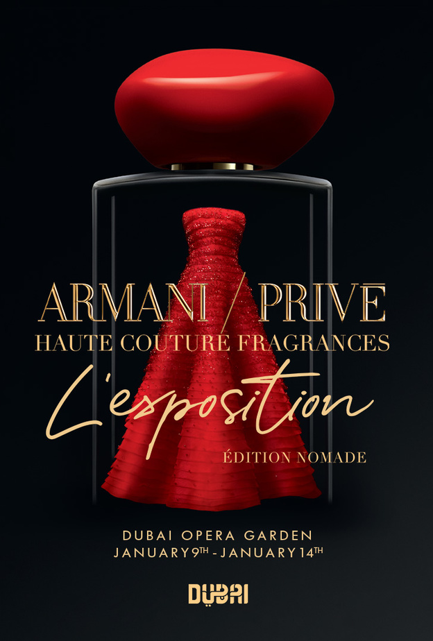 معرض عطور أرماني بريفيه ينطلق في دبي بنسخته "L’Exposition Édition Nomade"