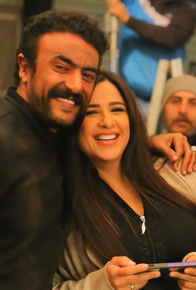 ياسمين عبد العزيز وأحمد العوضي