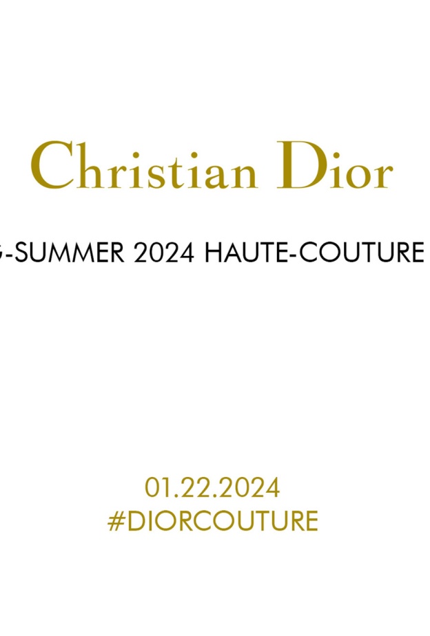 بث مباشر لعرض أزياء ديور للأزياء الفاخرة لربيع صيف 2024