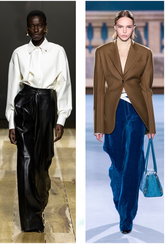 الجلد والمخمل بديلان مثاليان عن بناطيل الجينز هذا الشتاء