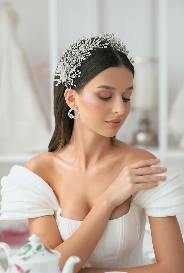 إكسسوارات شعر للعروس