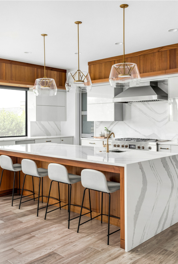 أصبح هناك ميل بشكل متزايد على احتواء المطبخ على جزيرة مميزة