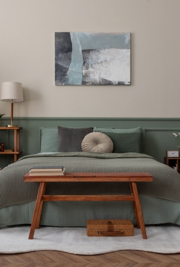 السجاد ذو الأشكال غير المنتظمة يبرز ويخلق اهتمامًا بصريًا كقطعة بيانية مميزة