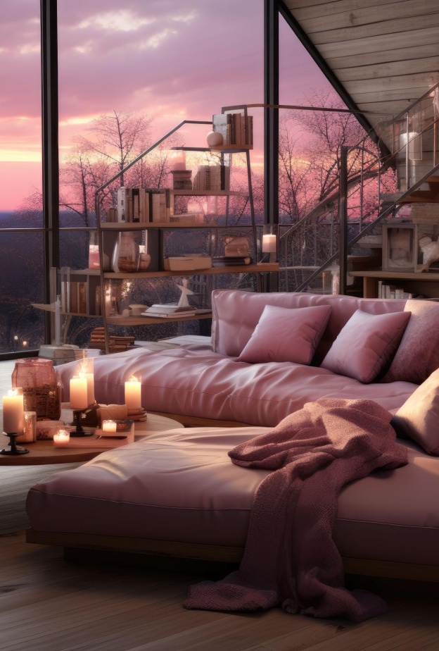 منزل تطغى عليه الأجواء الرومانسية