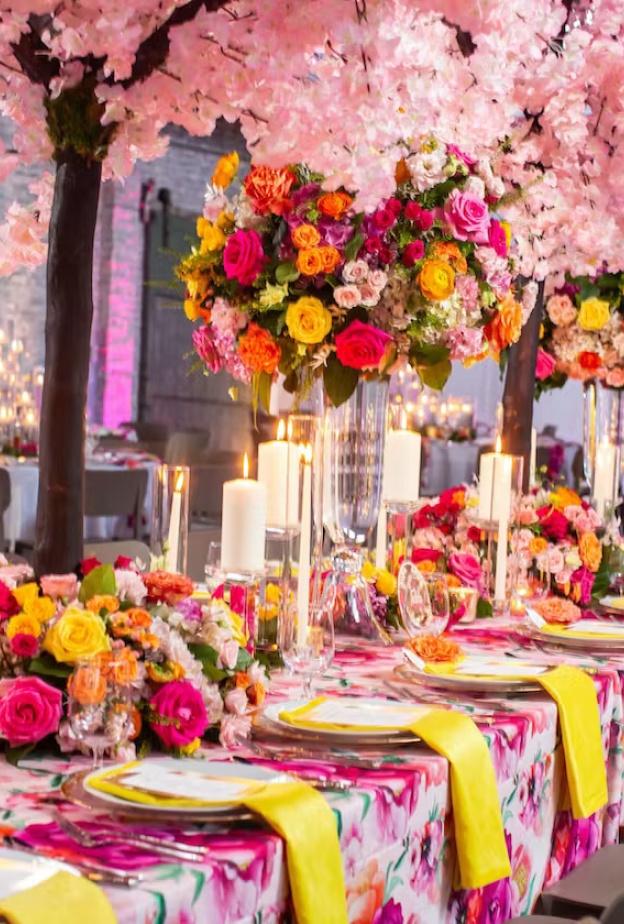 16طريقة حديثة لتزيين حفل زفافك الربيعي