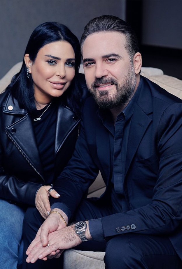 وائل جسار وزوجته