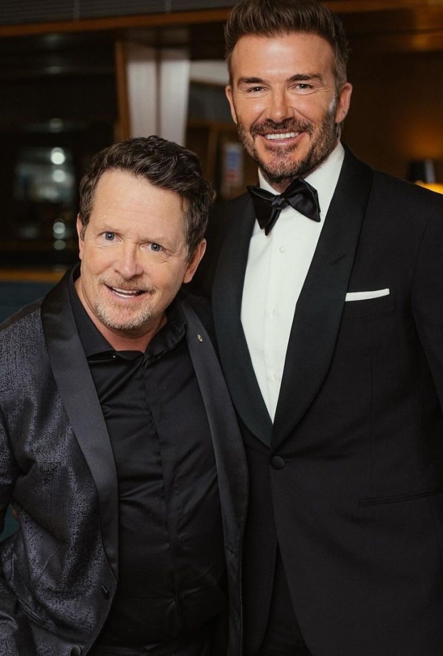 مايكل جي فوكس وديفيد بيكهام