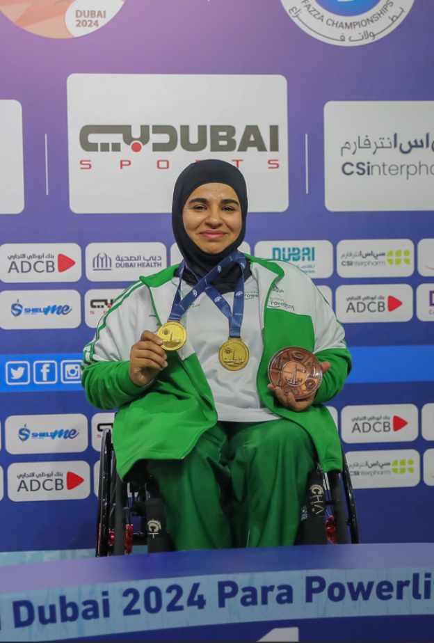 الذهب يليق برباعة الأخضر..  حسناء النجم تحصد ذهبيتي كأس العالم 2024 البارالمبية  