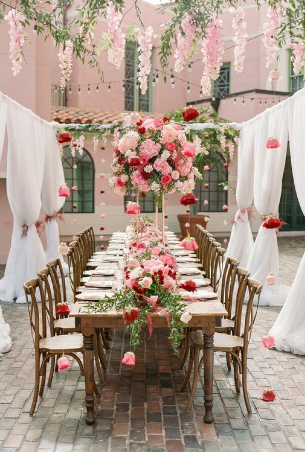 20 لوحة ألوان مميزة لحفلات الزفاف الربيعية