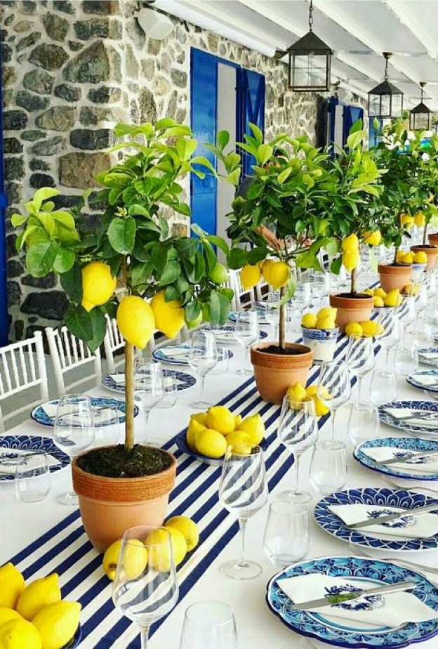  ثيم زفاف بالليمون مستوحى من الأعراس الإيطالية لحفل فينتج لا يُنسى