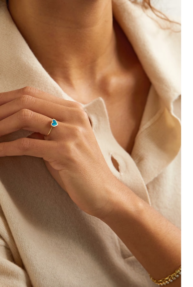 خاتم Extra Small Heart  من جينيفر ماير Jennifer Meyer