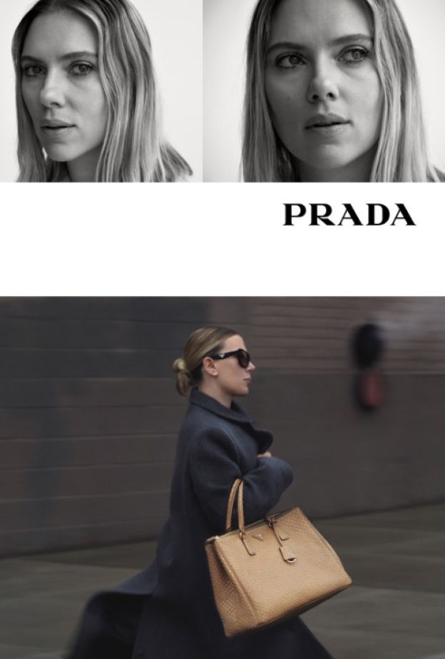 سكارليت جوهانسون نجمة حملة Prada Galleria الجديدة 