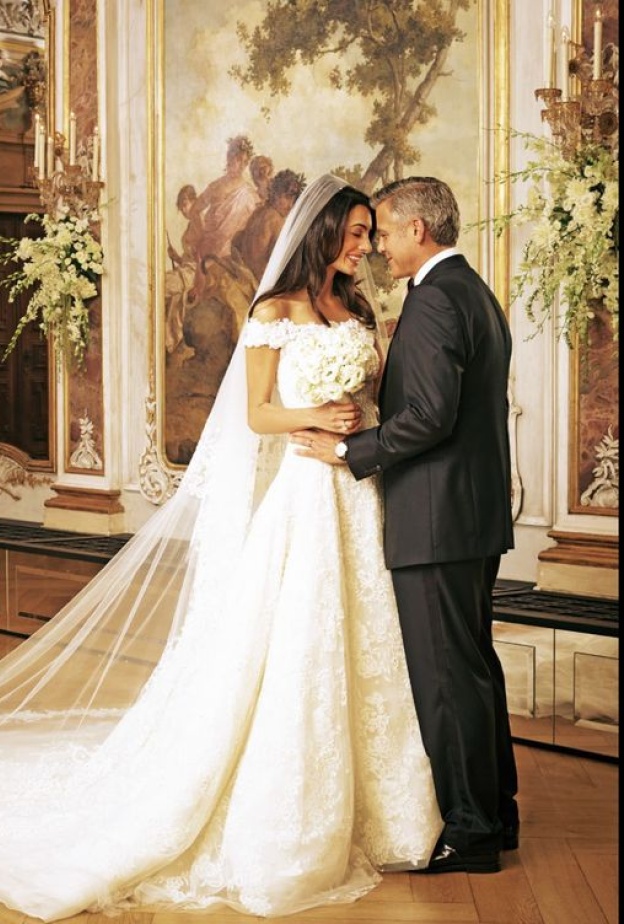 جورج وامل كلوني_ الصورة من  Pinterest