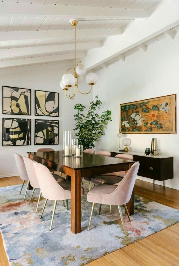 8 عوامل لاختيار السجادة المثالية لغرفة الطعام