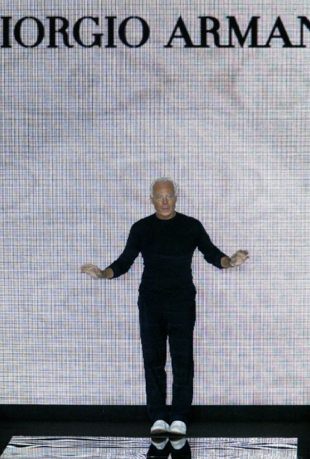 المصمم الإيطالي العالمي Giorgio Armani