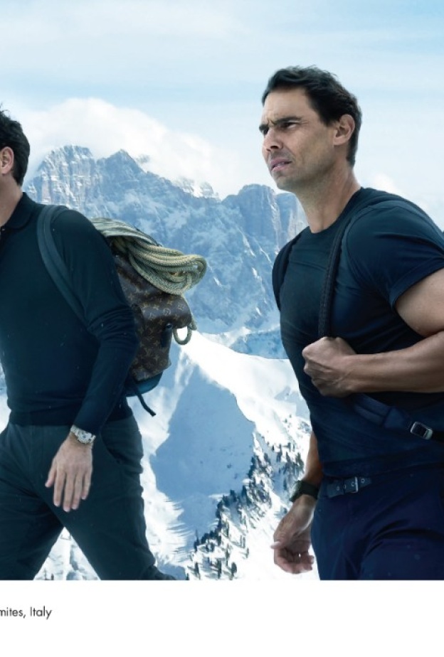 دار لويس فويتون تُحيي حملة القيم الأساسية مع روجر فيدرير ورافاييل نادال